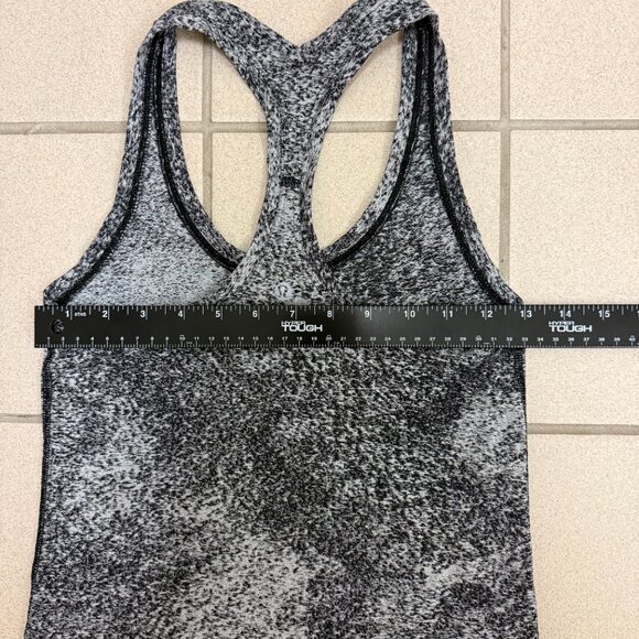 Lululemon Swiftly Tech Racerback Black/White Seamless Tank Size 6 - Picture 4 of 5